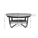 Couchtisch Paras Natur-Mangoholz 90 cm - Starfurn