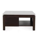 Quadratischer Couchtisch Dallas, braunes Mangoholz, 80 cm - Starfurn