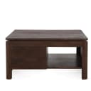 Quadratischer Couchtisch Dallas, braunes Mangoholz, 80 cm - Starfurn