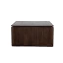 Quadratischer Couchtisch Dallas, braunes Mangoholz, 80 cm - Starfurn