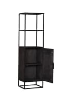 Bücherregal New York, schwarz, Mangoholz, 55 cm - Starfurn