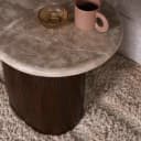 Beistelltisch Noel Braun Marmor 60 cm - Starfurn