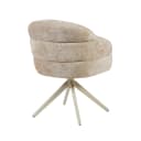 Drehbarer Esszimmerstuhl Bella Beige, Fuß in Sand - Starfurn