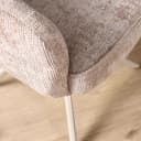 Drehbarer Esszimmerstuhl Bella Beige, Fuß in Sand - Starfurn