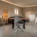 Amaro Sessel - Stoff Nature 452 Blaugrau (drehbar) - Tower Living