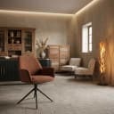 Amaro Sessel - Stoff Nature 500 Pearl Kupfer (drehbar) - Tower Living