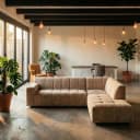 Austin 2 5-AL + Ottoman R - Haga 30 beige - Tower Living