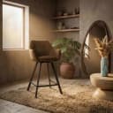 Barhocker Bliss mit Armlehnen - Senfgelb - By-Boo