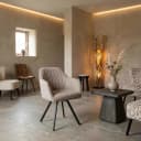 Bruno Armlehnstuhl - Stoff Nature 120 Beige Grey (drehbar) - Tower Living