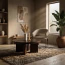 Couchtisch TiledUp aus Mangoholz und Keramik - By-Boo