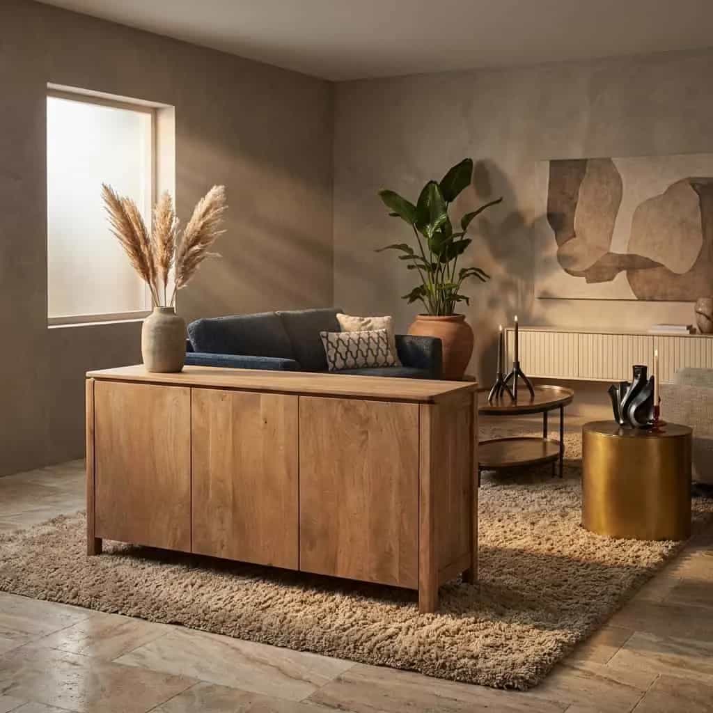 Sideboard Dallas Natur-Mangoholz 165 cm