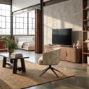 Esszimmerstuhl Cheyenne beige graffic drehbar - Richmond Interiors