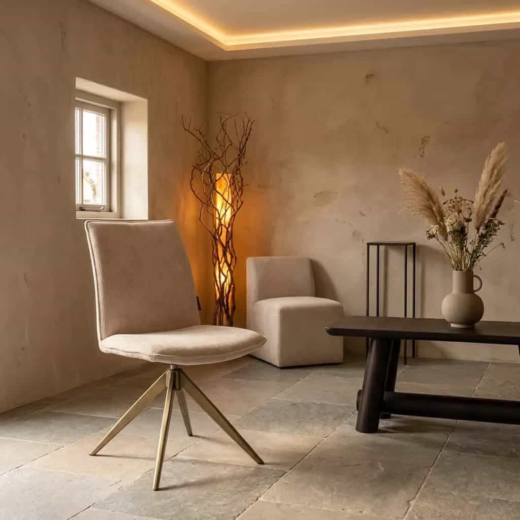 Esszimmerstuhl Dakota Niagara beige drehbar