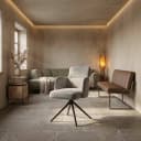 Rumo Sessel - Stoff ATS118-20 hellgrau (drehbar) - Tower Living