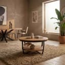 Couchtisch Paras Natur-Mangoholz 70 cm - Starfurn