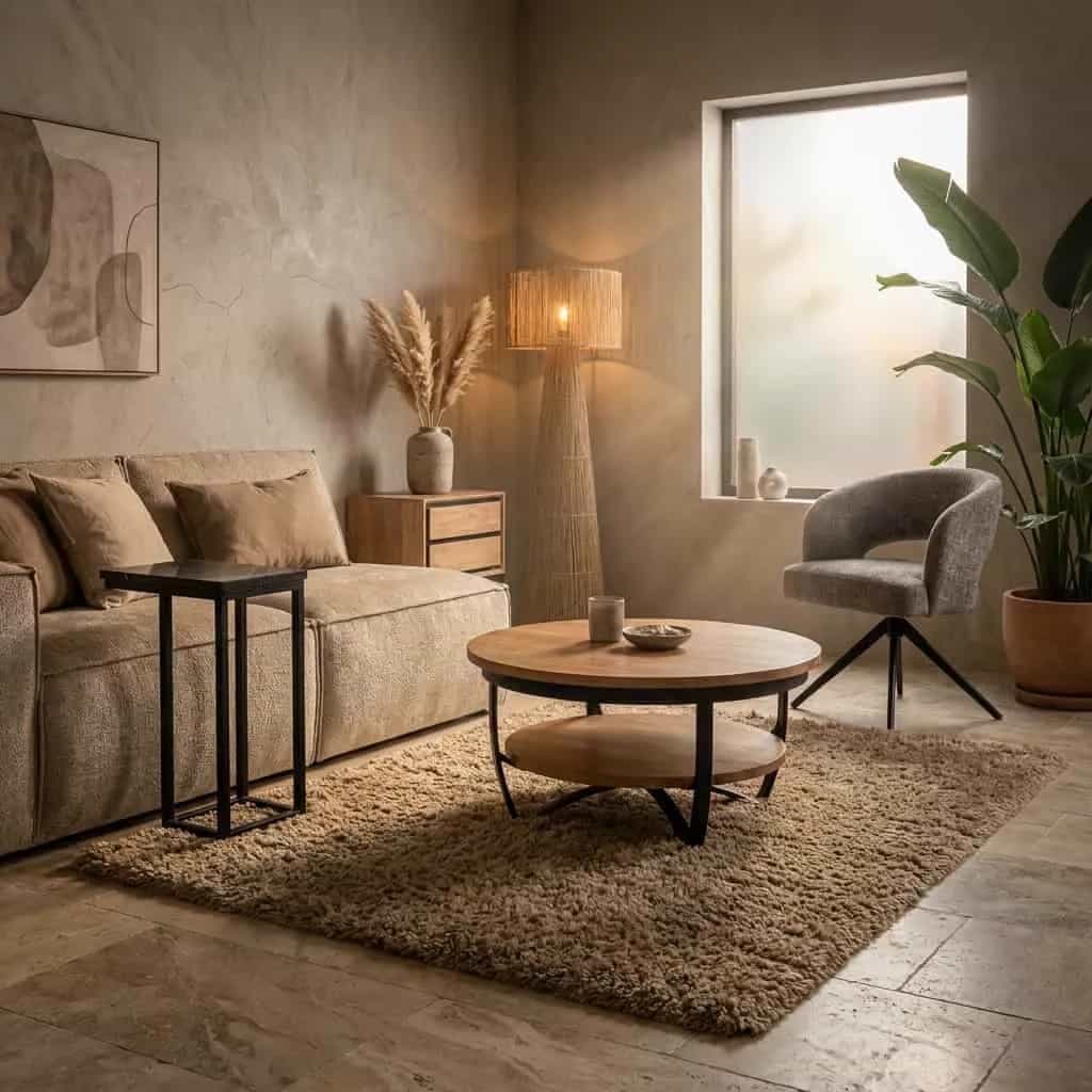 Couchtisch Paras Natur-Mangoholz 90 cm