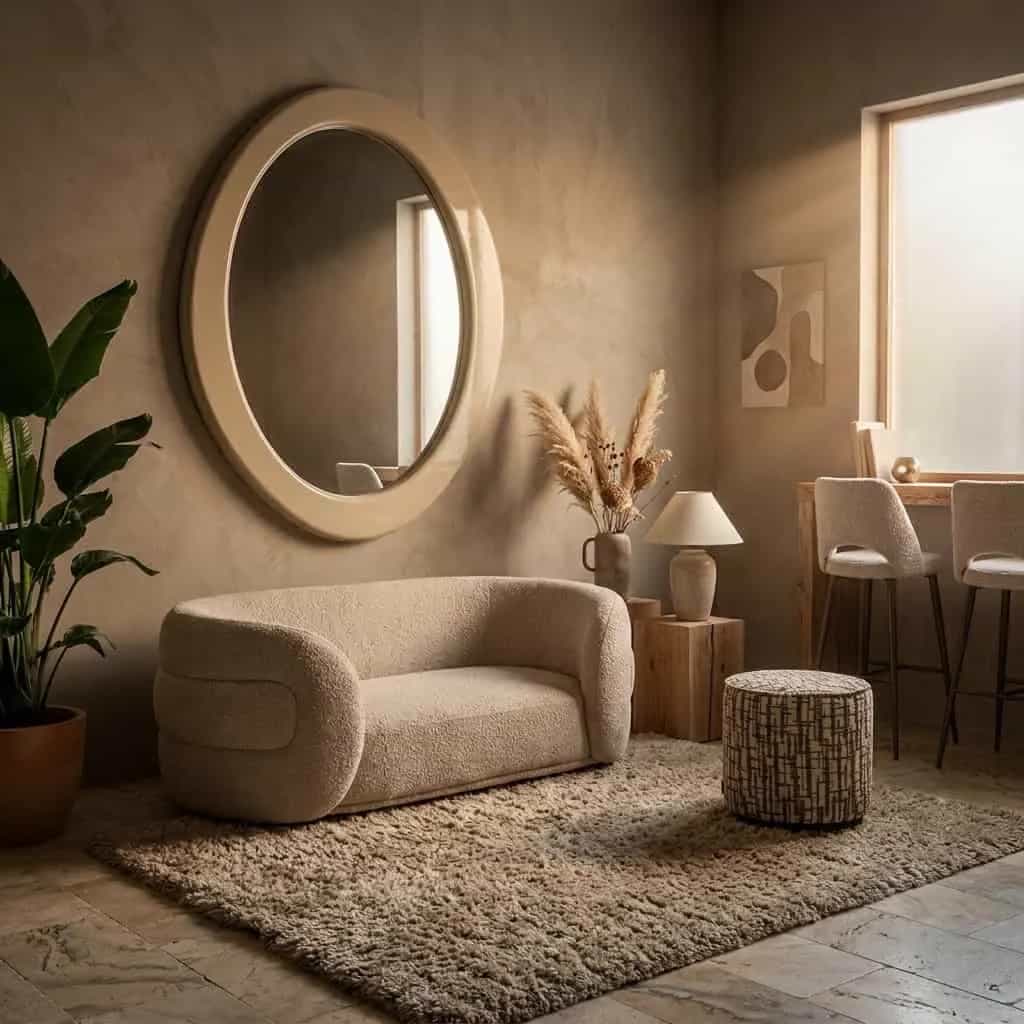 Spiegel Clayton Beige
