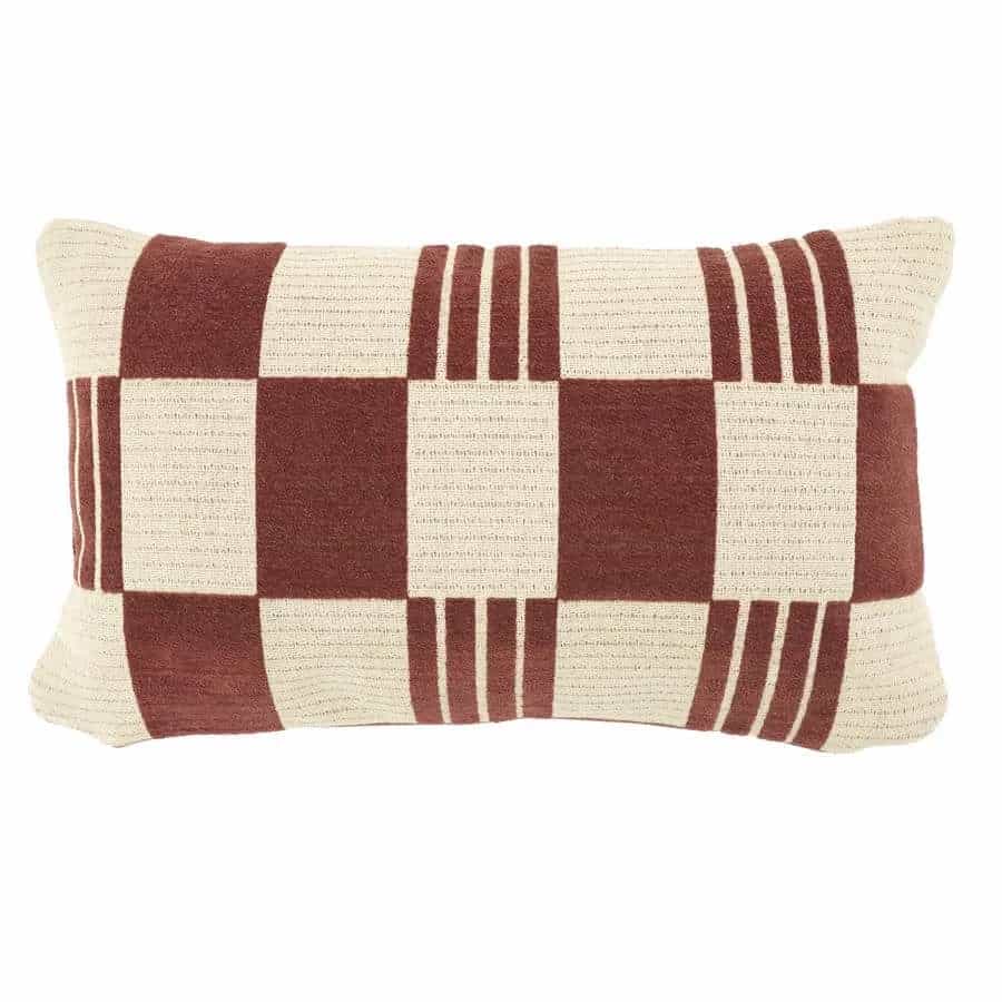 Kissen Twist 35 x 55 cm - burgunderrot