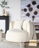 Sessel Louis mit Kissen - beige Spark - Eleonora