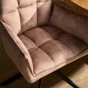 Esszimmerstuhl Dani, beige, Samt, drehbar - Starfurn