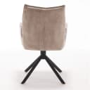 Esszimmerstuhl Dani, beige, Samt, drehbar - Starfurn