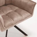 Esszimmerstuhl Dani, beige, Samt, drehbar - Starfurn