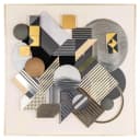 Wandkunst 3D Block schwarz/gold - Richmond Interiors
