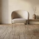 Adele - Esszimmerstuhl - beige Beine - Cremona - Taupe 04 - My Sons