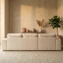 Sofa Santos Niagara beige 2,5-Sitzer + Lounge links - Richmond Interiors