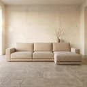 Sitzbank Trentino cayennebraun 3,5-Sitzer + Lounge links oder rechts - Richmond Interiors