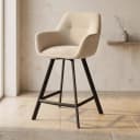 Barhocker Bliss mit Armlehnen - beige - By-Boo