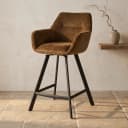 Barhocker Bliss mit Armlehnen - Senfgelb - By-Boo