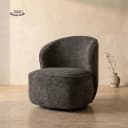 Belvi Sessel - Stoff AJ3019-20 Dunkelgrau (drehbar) - Tower Living