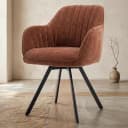 Bruno Armlehnstuhl - Stoff Nature 500 Pearl Copper (drehbar) - Tower Living