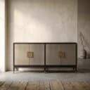Sideboard Bloomville Messing Shagreen - Richmond Interiors