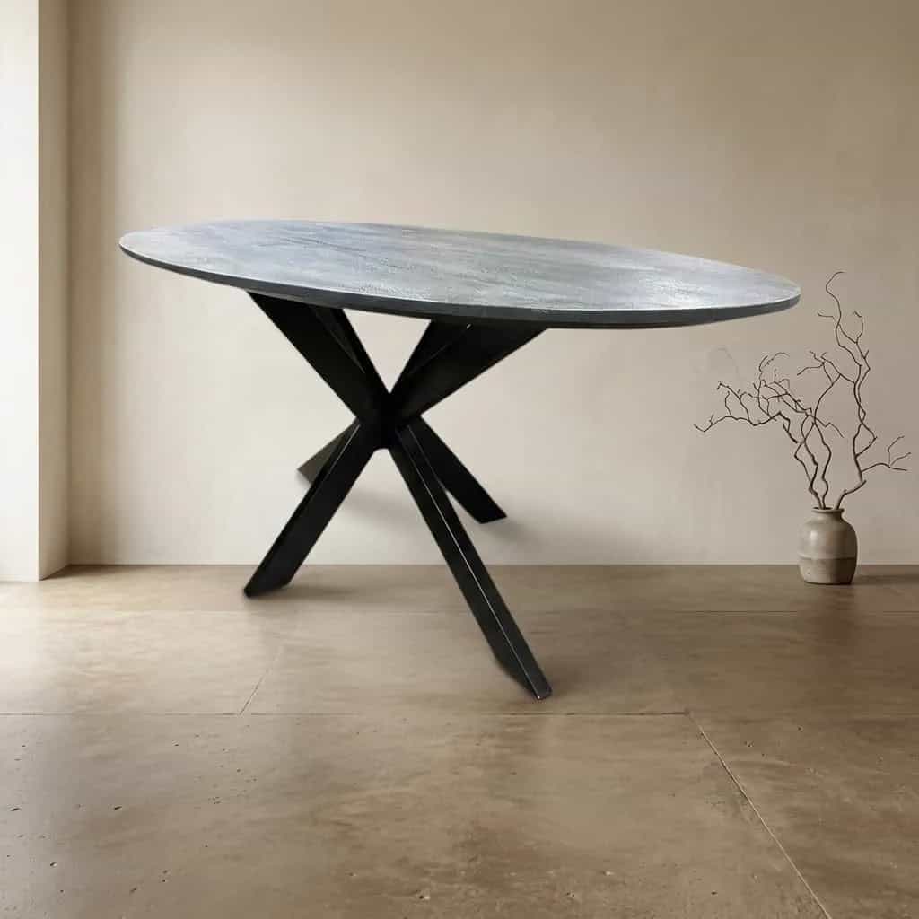 Esstisch oval 220cm mit Facettenkante
