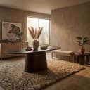 Esstisch Aron oval 250x110 - braun - Eleonora