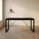 Esstisch Boaz, schwarz, Mangoholz, 180 cm - Starfurn