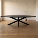 Esstisch Brandy Schwarz | 180 cm | Oval - Starfurn