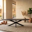 Esstisch Brandy Schwarz | 300 cm | Oval - Starfurn