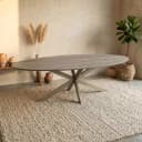 Eichen-Esstisch Ferris | Oval 240 cm | Natur | Tischbeine Sand - Starfurn