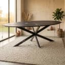 Ferris Eiche Esstisch | Oval 280 cm | Natur - Starfurn