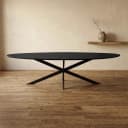 Ferris Eiche Esstisch | Oval 280 cm | Schwarz - Starfurn