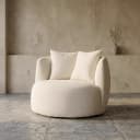 Sessel Louis mit Kissen - beige Spark - Eleonora