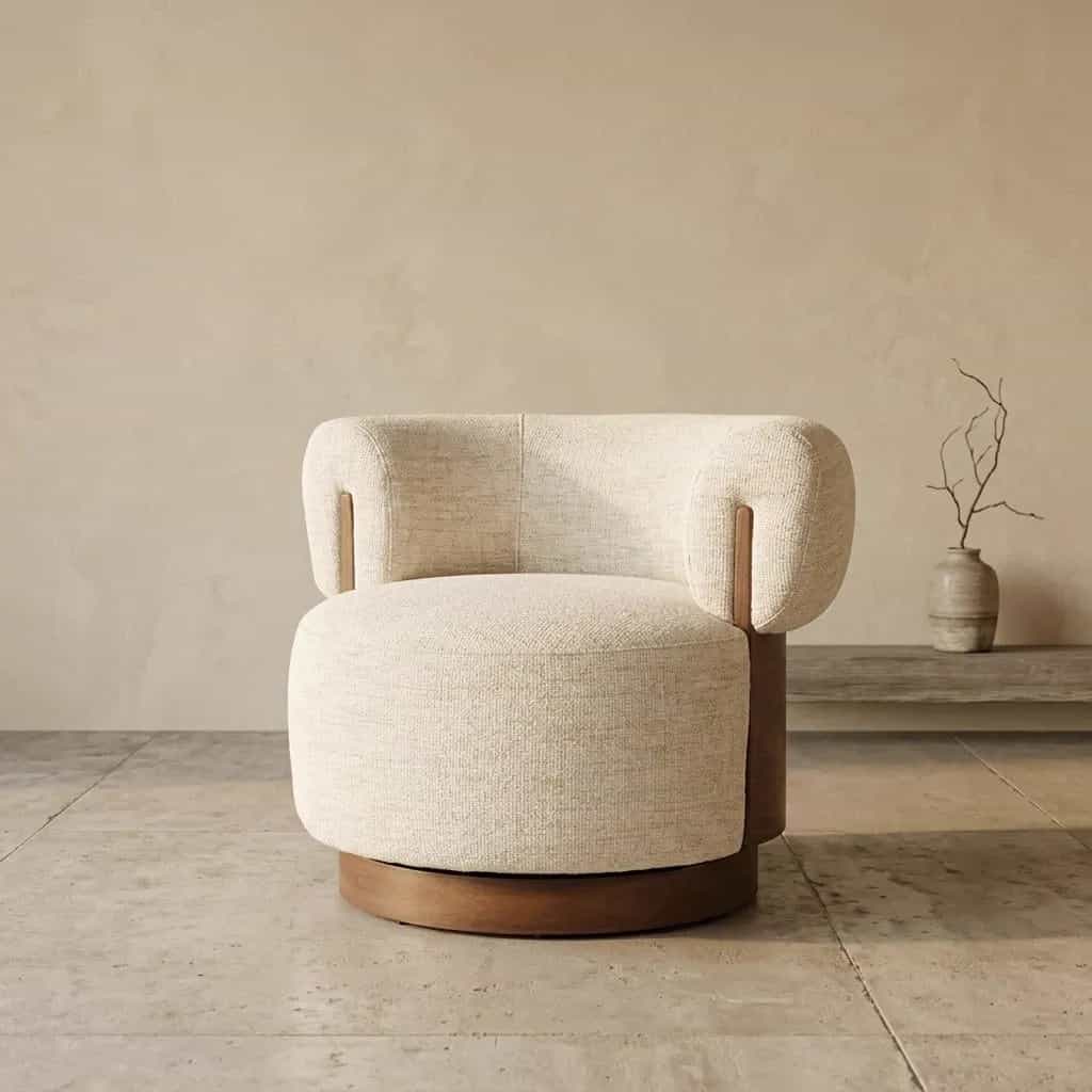 Sessel Nila braun - beige Vanu