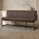 Ferro Bank 135 - Stoff Savannah dunkelbraun - Tower Living