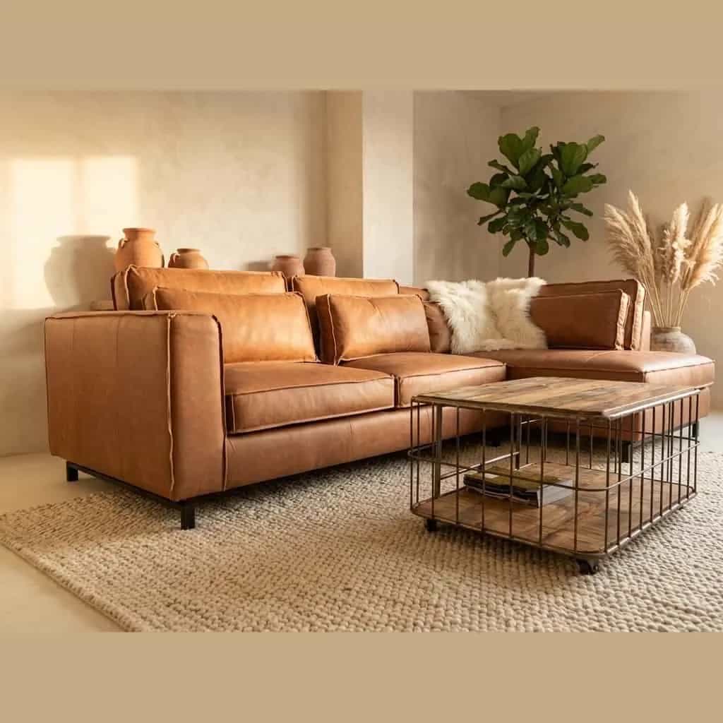 Ecksofa Iris Leder