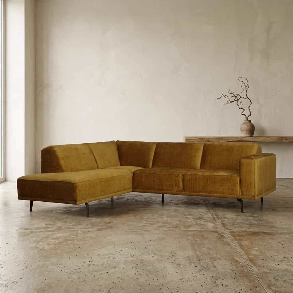 Ecksofa Lars | Braun