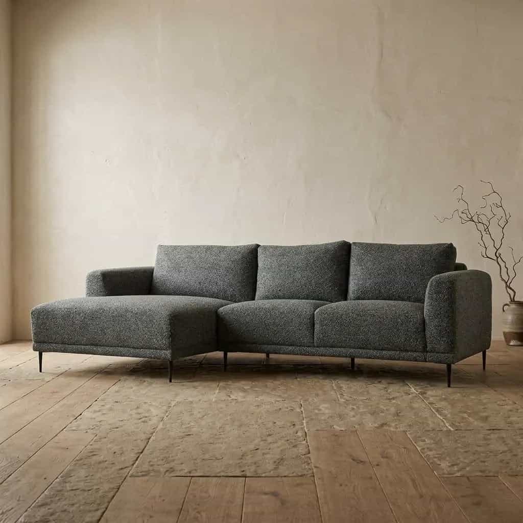 Ecksofa Nelly | Grau