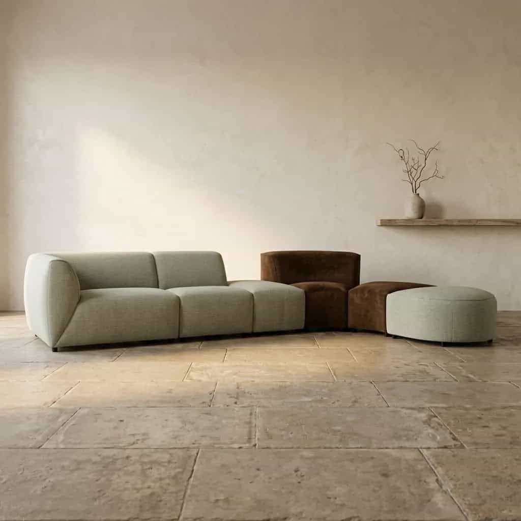 Ecksofa Picasso weiß